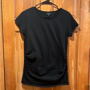 New look maternity black short sleeve shirt size 10.
